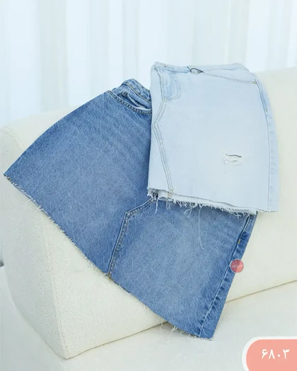 دامن کوتاه جین 6803