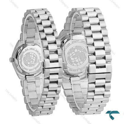 ست سیتیزن VIP نقره ای صفحه مشکی Citizen-8197-S