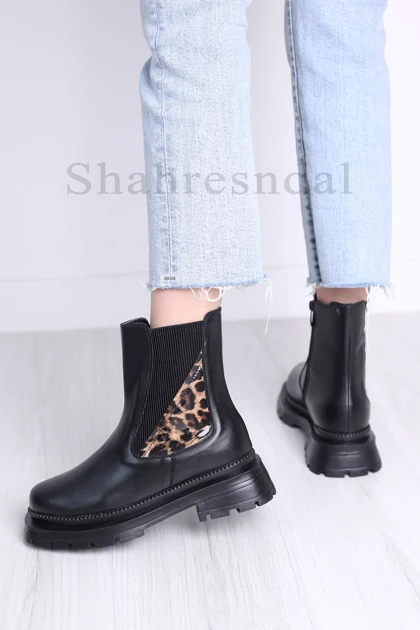 نیم بوت زنانه پلنگی کد 8342