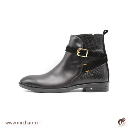 بوت بغل سگک دار چرم مردانه mrc30083
