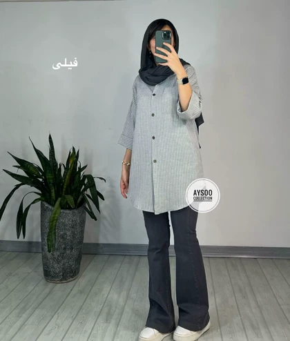 مانتو لینن صدف