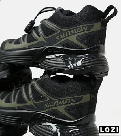 کفش کتانی مشکی سبز Salomon xt-6