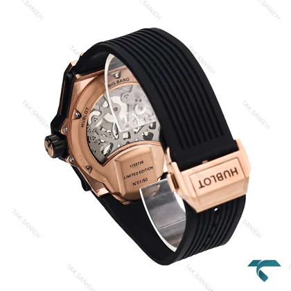 ساعت هابلوت بیگ بنگ مردانه رزگلد فول نگین Hublot-6868-G