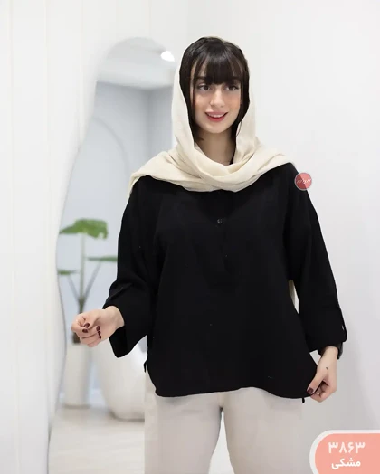 شومیز بیسیک شیشه ای زنانه 3863 | الینور