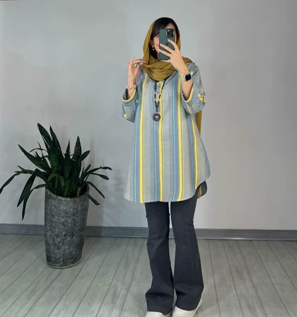 مانتو راه راه تام 1