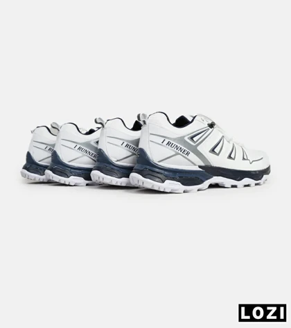 کفش کتانی بزرگ پا سفید طوسی I-Runner