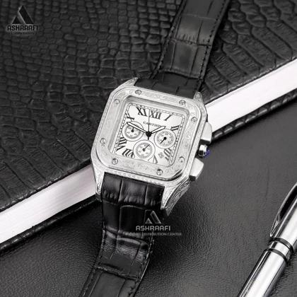ساعت مردانه کارتیه Cartier Santos 100-2878