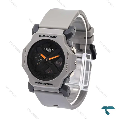 ساعت جیشاک GA2300 کاسیو طوسی صفحه مشکی G-Shock-6292-L