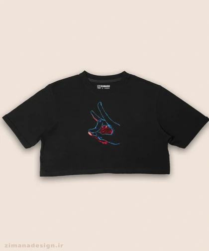 کراپ زنانه طرح جوجوتسو کایزن کد 957