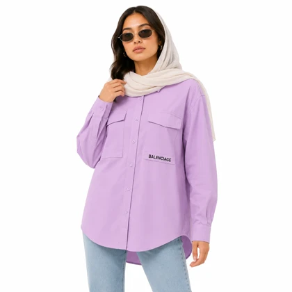 شومیز زنانه کتان کاغذی زنانه وارداتی