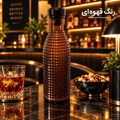 بطری درب دار طرح نقطه ای