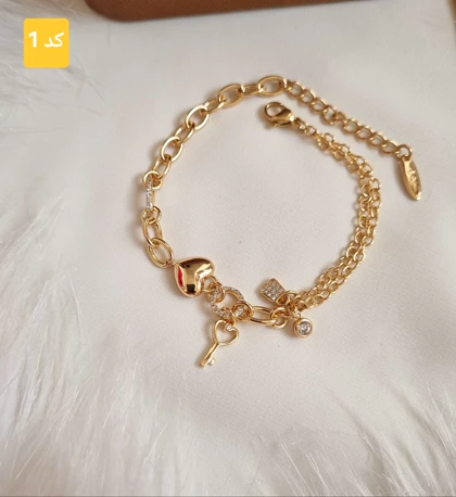 دستبند قلبی ژوپینگ D46