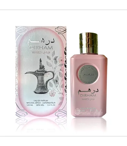 ادکلن اورجینال درهم وردی صورتی Dirham Wardi زنانه برند ارض الزعفران کد 517