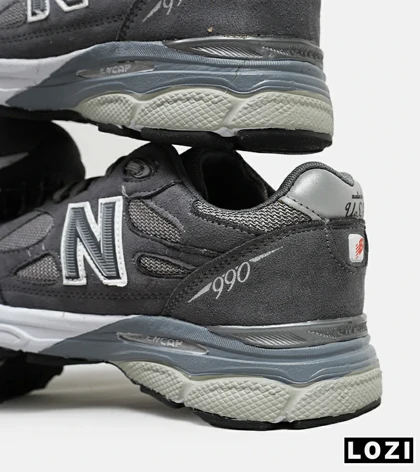 کفش کتانی طوسی فیلی NEW BALANCE 990