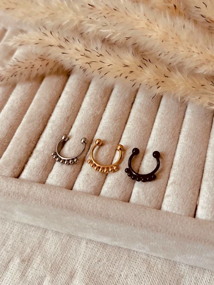 پیرسینگ فیک سپتوم استیل