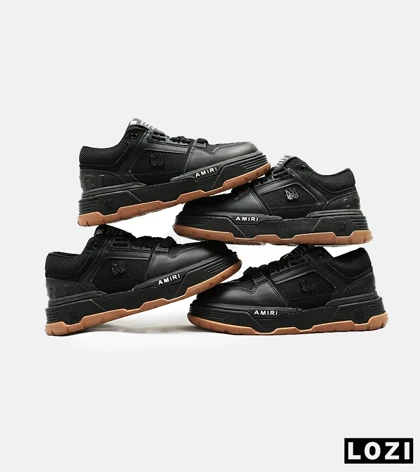 کفش کتانی مشکی قهوه ای AMIRI MA2 Leather مدل 4732