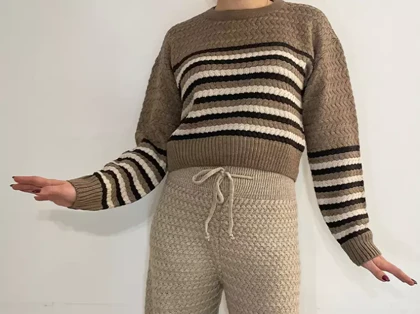 بافت زنانه راه راه رندا (Renda)