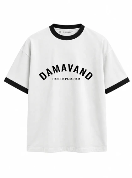 تیشرت رگولار J PROJECT طرح DAMAVAND سفید