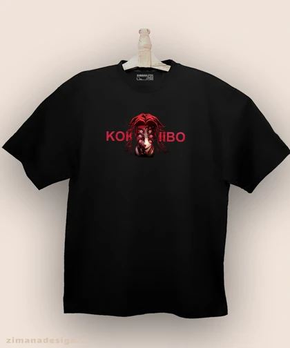 تیشرت لش مردانه و زنانه طرح شیطان کش شخصیت کوکوشیبو کد 967