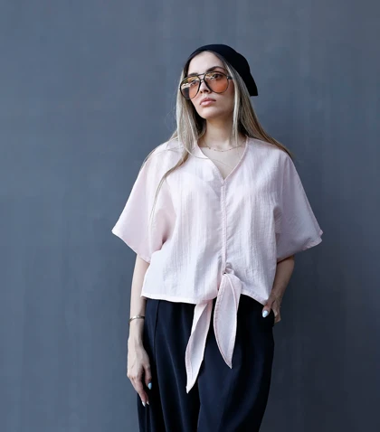 شومیز گره‌ای Pinki 5692 در پنج رنگ