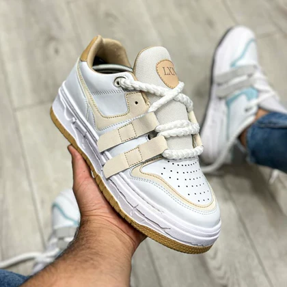 کفش اسپرت مردانه مدل LXN رنگ سفید کرم