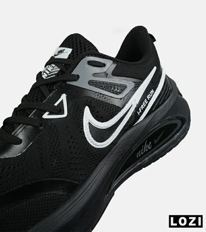 کفش کتانی مردانه و زنانه مشکی نایک NIKE air zoom Free Run مدل 8786