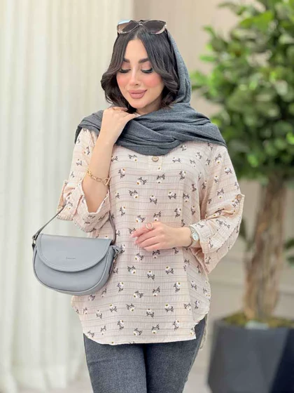 شومیز طرح گل بابونه