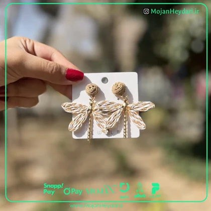 گوشواره حصیری بهار و تابستان کد gh194