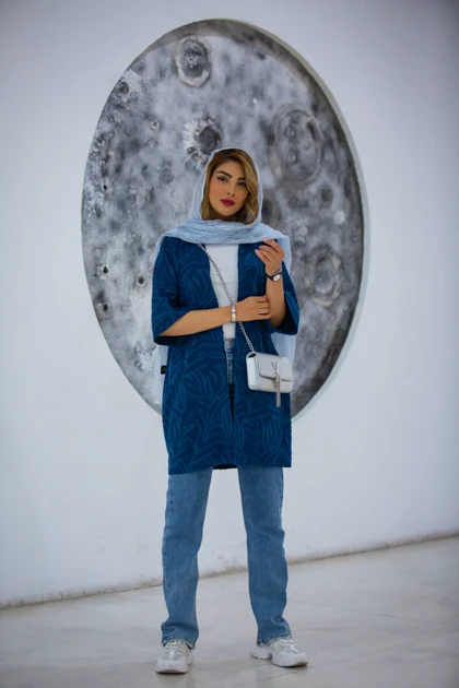 مانتو ژاکارد دو جیب نگار