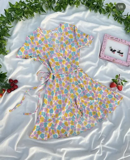 پیراهن گل های بهاری🌸