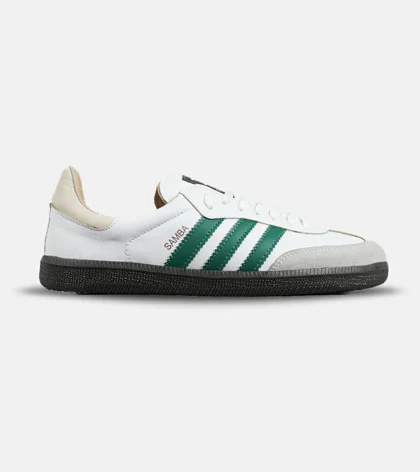 کفش کتانی مردانه و زنانه سفید سبز ADIDAS Samba