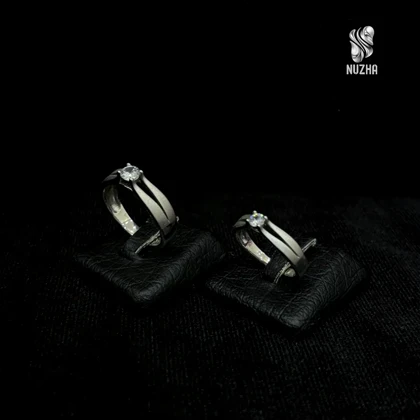 حلقه ست نقره زنانه ومردانه کدhs1023