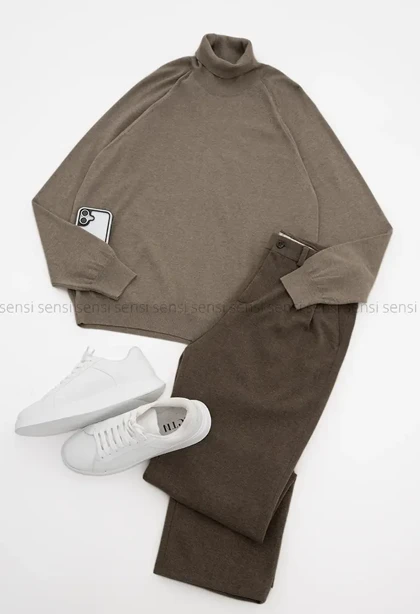 بلوز بافت یقه اسکی مردانه کد20000040