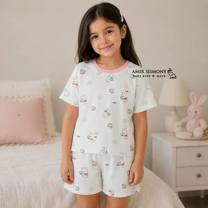 ست تیشرت و شلوارک بچگانه خرگوش