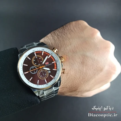 ساعت مچی مردانه اورجینال موتور ژاپنی برند مینی فوکوس سه موتور مدل Mf0085G.01