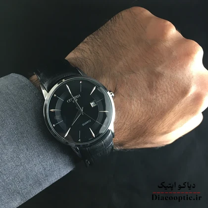 ساعت مچی مردانه موتور ژاپن برند سیتیزن مدل Do1277 چرمی