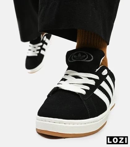 کفش کتانی مردانه و زنانه مشکی سفید ADIDAS Campus
