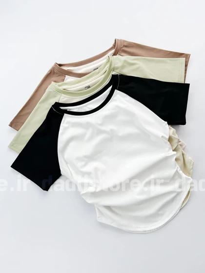 تیشرت ورزشی یقه گرد کنار گتر فلامنت
