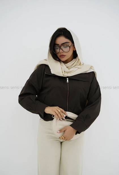 ترنچ کت زنانه آستر دارکد1006656