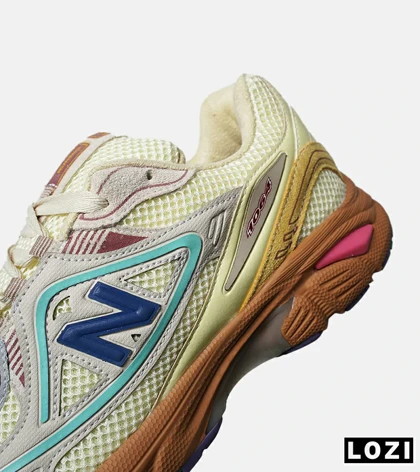 کفش کتانی بزرگ پا کرم آبی قهوه ای NEW BALANCE 1064 V.2 مدل 7933