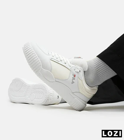 کفش کتانی مردانه سفید شیری FILA مدل 5375