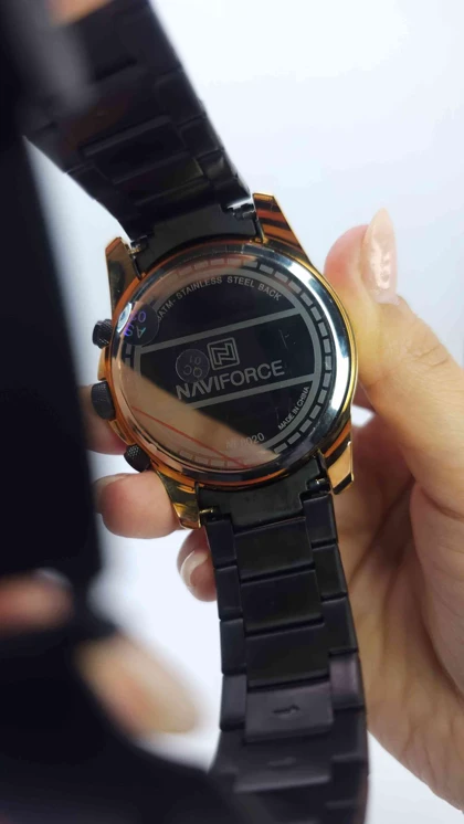 ساعت مچی مردانه نیوی فورس Naviforce 8020 سه موتور فعال کرنوگراف
