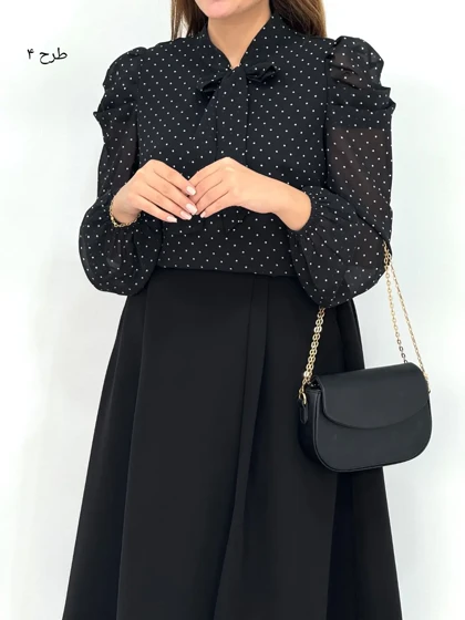 شومیز حریر مجلسی مهلا کد 8156