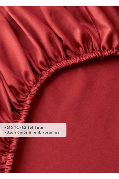 ملحفه کشدار کینگ سایز Bella Maison مدل Premium Tencel ساتن