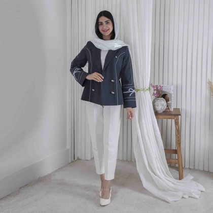 کت 4 دکمه آستین پاپیون MISS ROSO