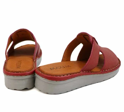 صندل طبی چرم طبیعی ماکسیم مدل کمند red