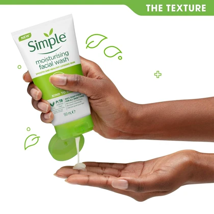 ژل شستشوی صورت سیمپل مدل Moisturising حجم 150میلی لیتر