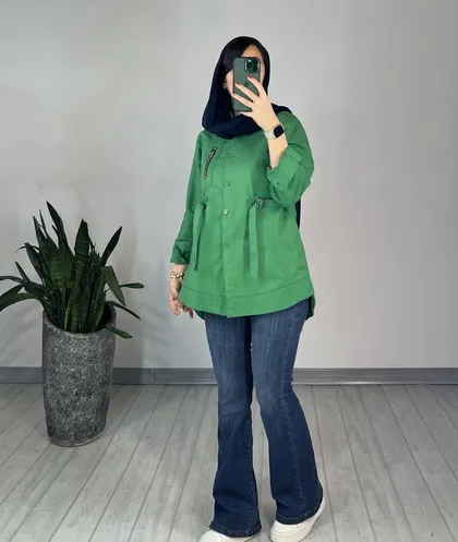 مانتو کتان پارمیس