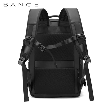 کوله پشتی مسافرتی لپ تاپ ضد آب بنج مدل Bange BG-1909-8 مناسب برای لپ تاپ 17 اینچی به همراه پمپ وکیوم
