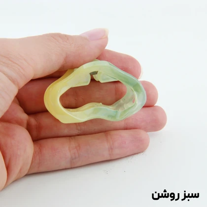 کلیپس دخترانه مدل منحنی کوچک دو رنگ